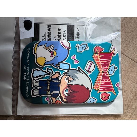 My Hero Academia Sanrio Pin Button Can Badge Todoroki Tuxedo Sam - Picture 3 of 5
